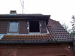 Dachstuhlbrand in Norddorf